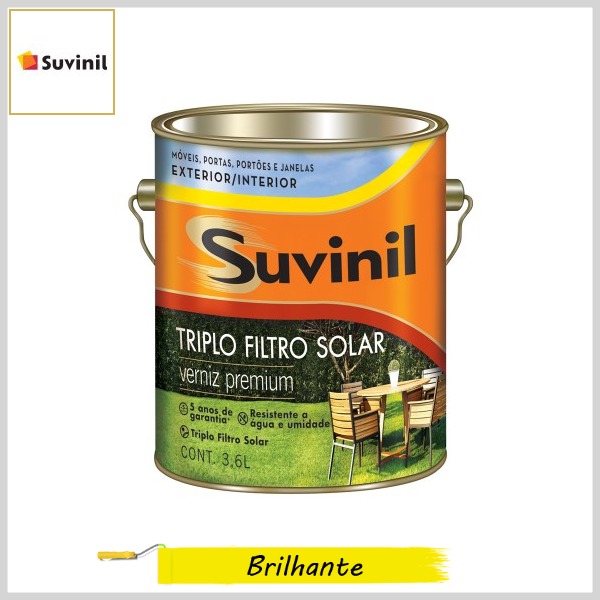 Verniz Triplo Filtro Solar Premium Brilhante, Galão 3.6lt