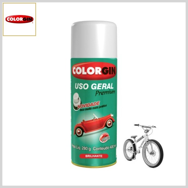 Tinta Spray Uso Geral Premium Brilhante Bicicletas, Lata 280g_400ml