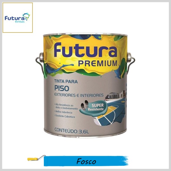 Tinta Acrílica para Piso Premium Fosco, 3.6lt