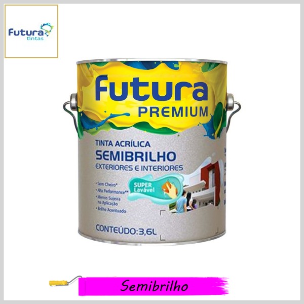 Tinta Acrílica Semibrilho Premium, 3.6lt