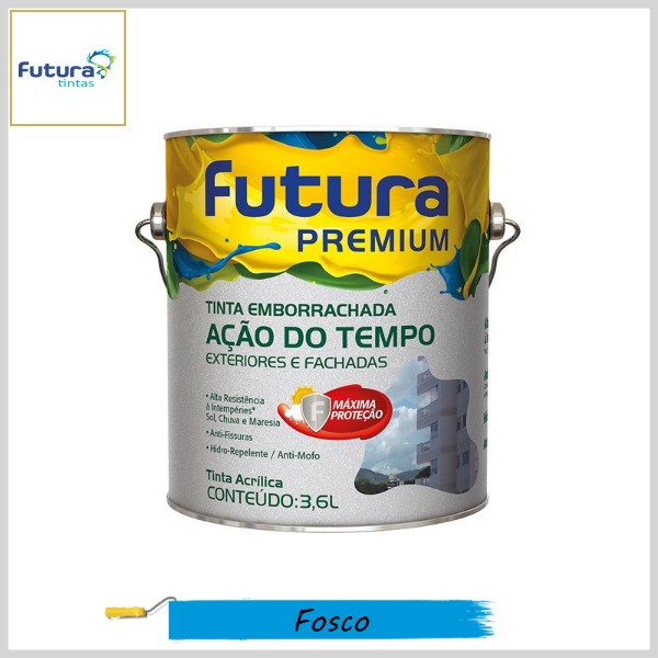 Tinta Acrílica Emborrachada Ação do Tempo Premium Fosco, 3.6lt