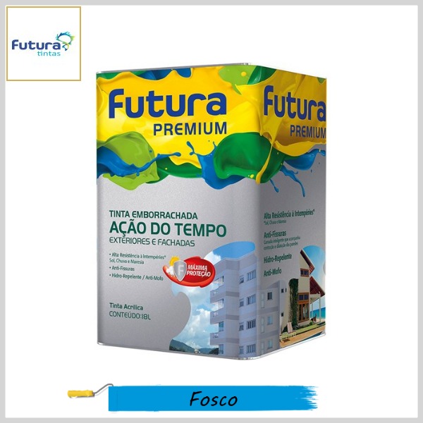 Tinta Acrílica Emborrachada Ação do Tempo Premium Fosco, 18lt