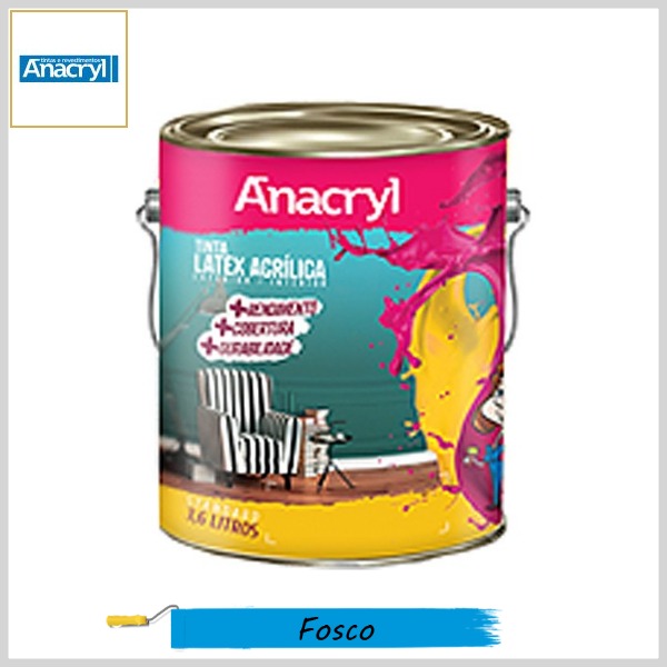 Tinta Látex Acrílica Standard Fosco, 3.6lt 