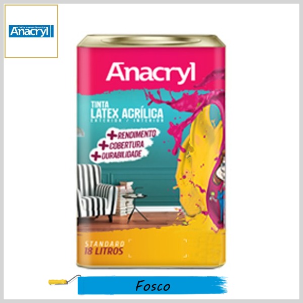 Tinta Látex Acrílica Standard Fosco, 18lt 